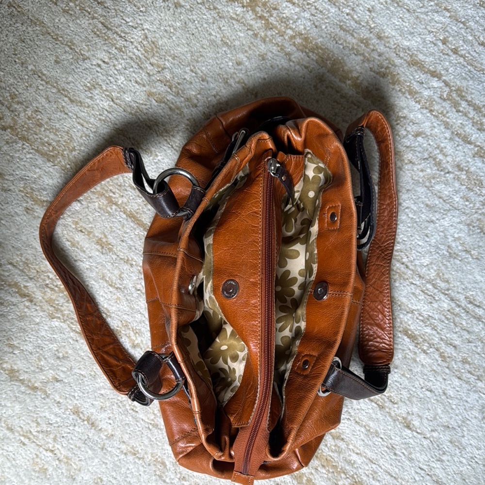 Nino Bossi  Brown Leather Handbag - Picture 5 of 6